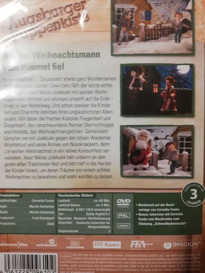 augsburger puppenkiste, als der weihnachtsmann .., dvd, 2018, neu in Westerrönfeld