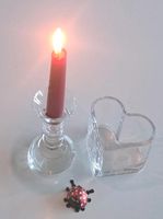 Kerzenhalter und Herz aus Glas Baden-Württemberg - Tauberbischofsheim Vorschau