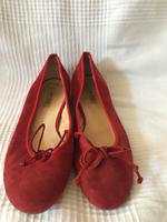 Paul Green Damen Ballerina Top Zustand Gr 5,5 Velours Leder Rot West - Nied Vorschau