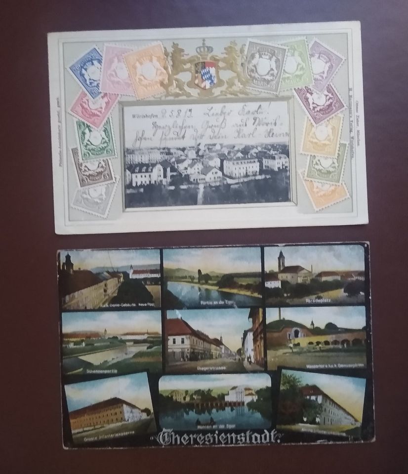 !! ANSICHTSKARTEN a) Briefmarken Bayern b) Theresienstadt je 8 € in Berlin