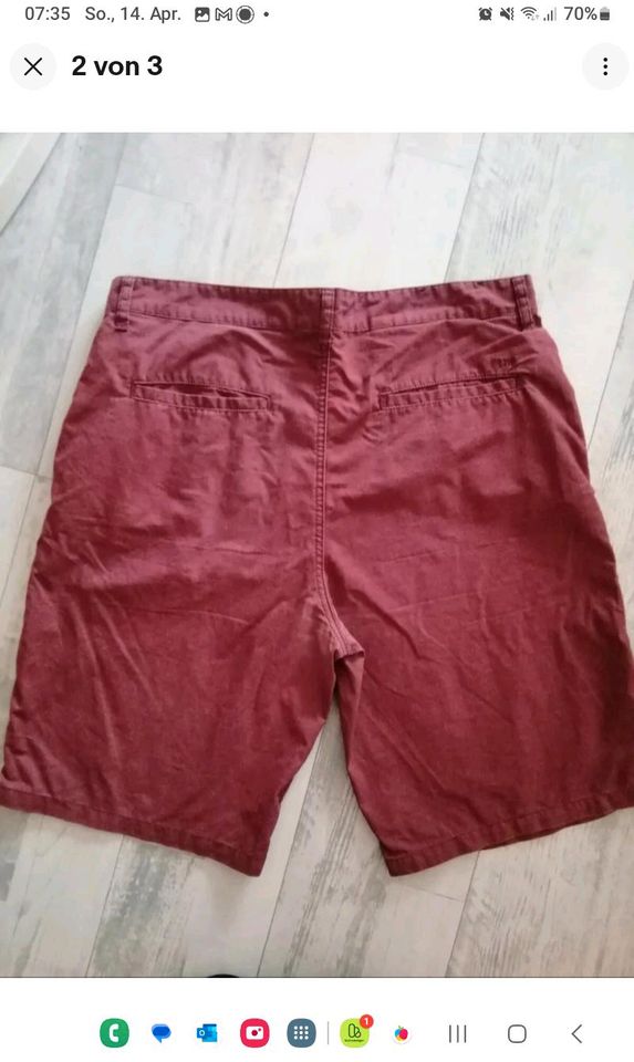 Chino Shorts von H&M in rot Größe 36 in Hiltrup