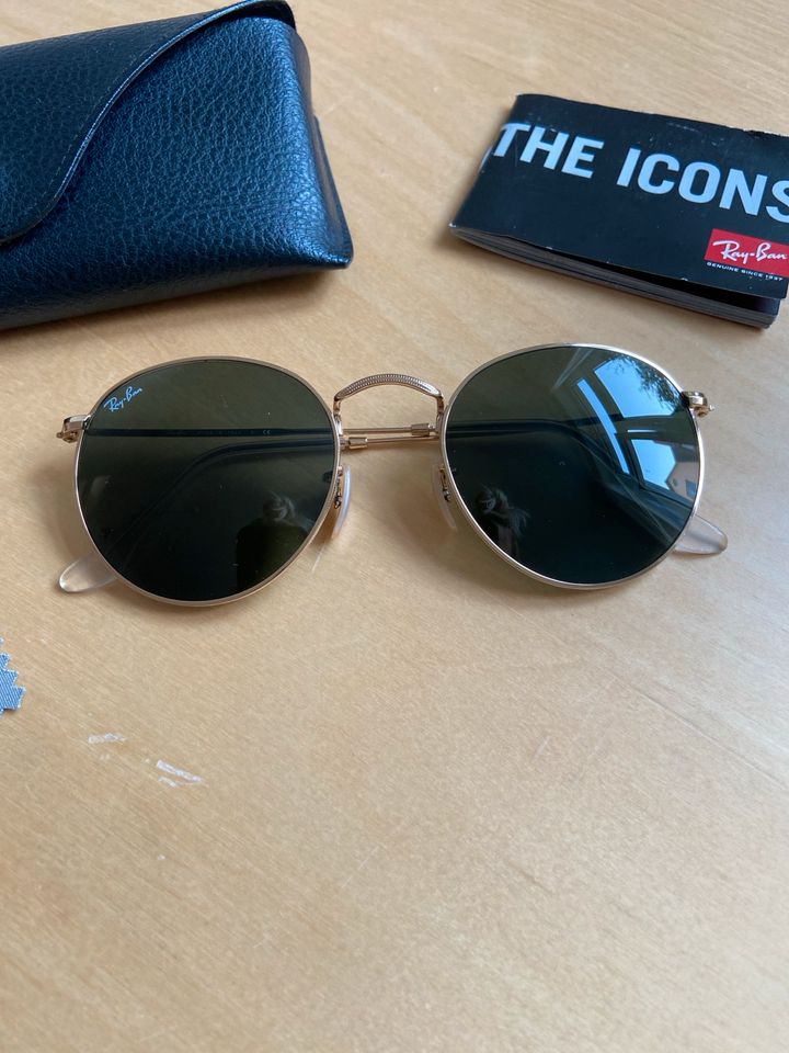Ray-Ban round metal RB3447 53mm gold in Bielefeld