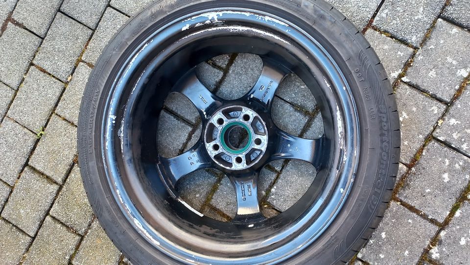 2 x Borbet T 8x17ET 30, T80730, VW, mit Reifen 215/45R17 in Mülheim-Kärlich