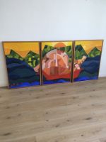 Einzigartiges Triptychon Acryl auf Leinwand Düsseldorf - Stadtmitte Vorschau