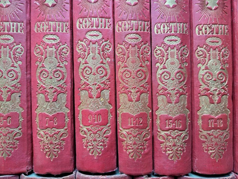 Buchreihe "Goethes sämtliche Werke" (1853) in Augsburg