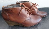 Tamaris Schuhe Stiefeletten Wedges Damen Größe 37 braun Hamburg Barmbek - Hamburg Barmbek-Süd  Vorschau