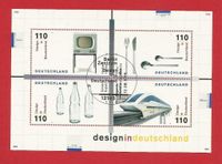 Briefmarkenblock Design in Deutschland 1999 Stempel "Erstausgabe" Baden-Württemberg - Backnang Vorschau