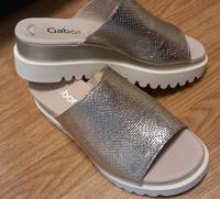 Gabor fashion Pantolette silber Gr.35 Effektleder Plateau Sandale Baden-Württemberg - Ravensburg Vorschau