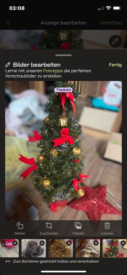 Mini Weihnachtsbaum in Thiendorf