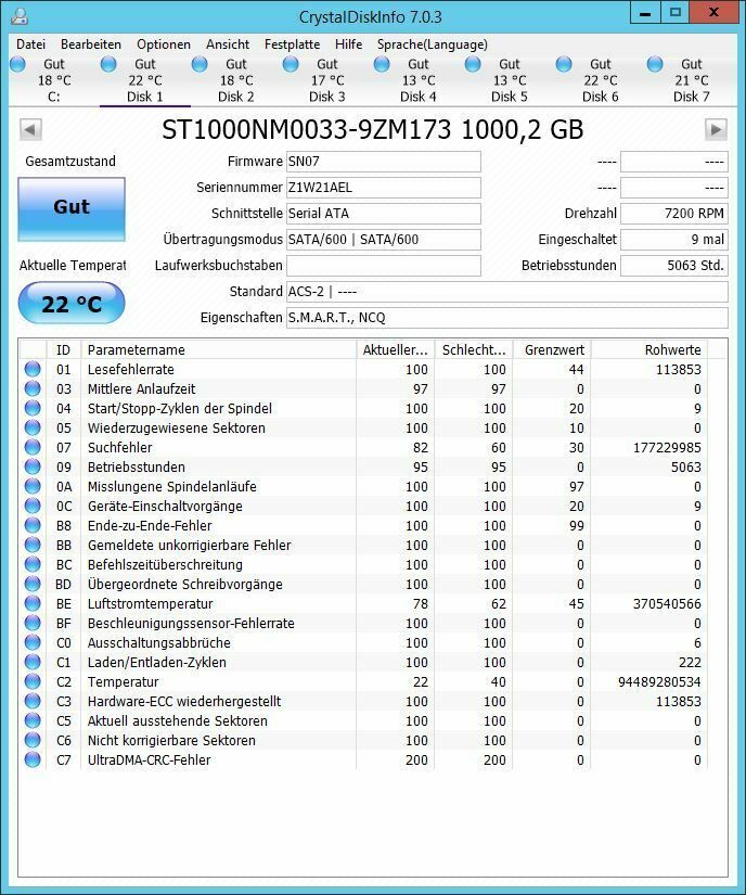 10+ 1TB 2TB Festplatten Seagate Constellation  Fehlerfrei in Aalen