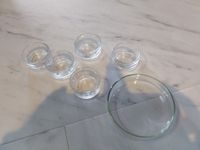 5 kleine und eine größere Wasser oder Futterschale aus Glas gut g Sachsen - Burkhardtsdorf Vorschau