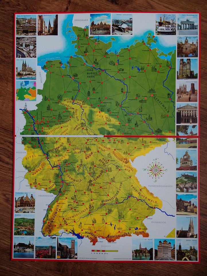 "DEUTSCHLANDREISE" Ravensburger Spiel / aus 1971 in Neuenhaus