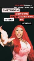 1x Ticket für Nicki Minaj am 23.05.2024 in Amsterdam Frankfurt am Main - Eschersheim Vorschau