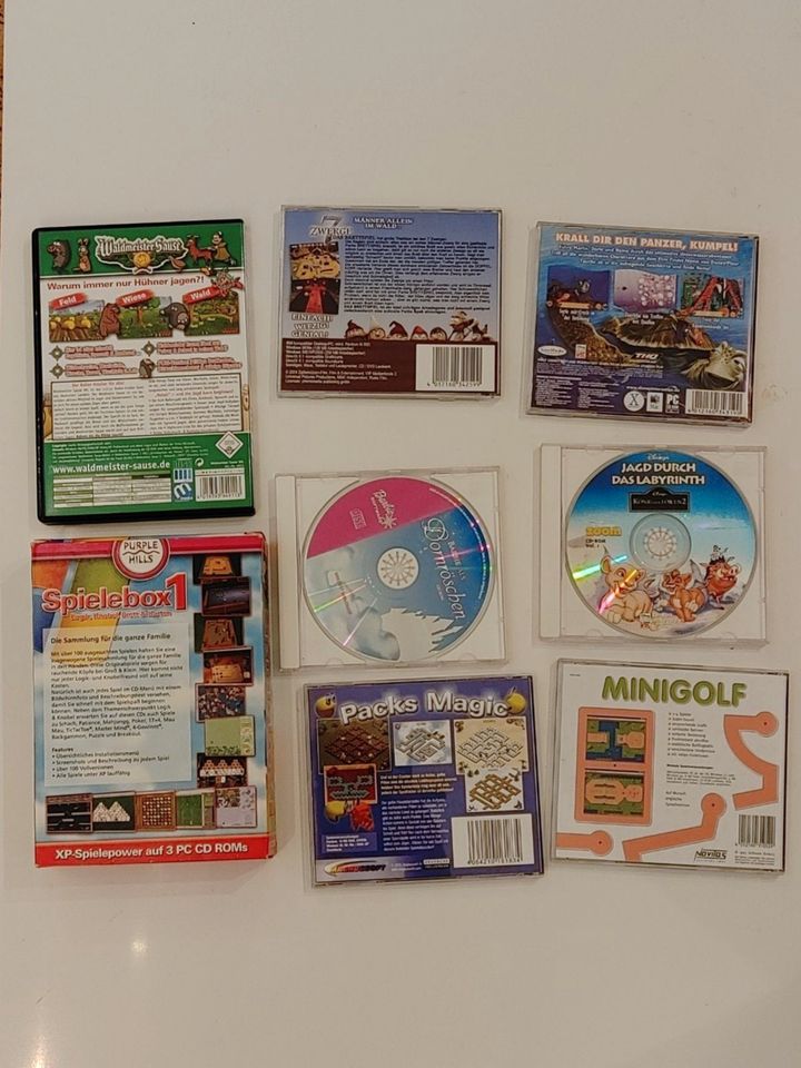 Softwarepaket (8x ältere PC-Spiele für Kinder) in Glauchau