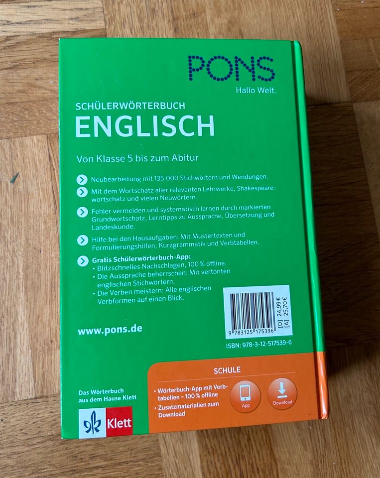 Pons Schülerwörterbuch Englisch in Northeim