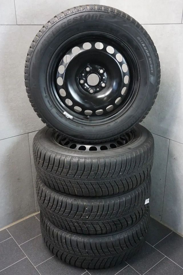 4 WINTERRÄDER WINTERREIFEN 215/60 R16 FÜR VW PASSAT 3C B8 SKODA SUPERB III 3T BRIDGESTONE 2020 16 ZOLL WINTERKOMPLETTRÄDER 3Q0601027A in Borchen