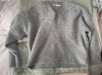 Grauer Strickpullover Wollpullover V-Ausschnitt Zara S Bayern - Waldbrunn Vorschau