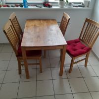 Echtholz Tisch + 4 Stühle Nordrhein-Westfalen - Leverkusen Vorschau