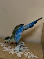 Große Porzellanfigur - Papagei aus Porfin Cluj-Napoca, Rumänien Baden-Württemberg - Mühlacker Vorschau