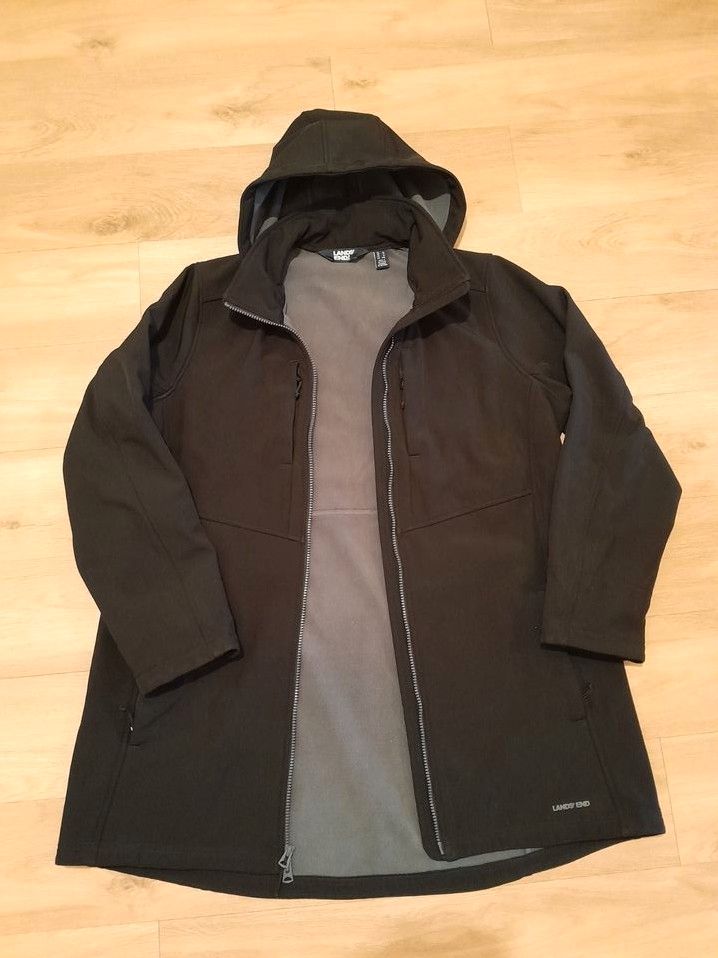 Übergangsjacke, lange Jacke,Mantel Lands End Parka Softshell L/XL in Düsseldorf