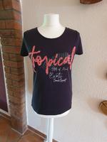 T-Shirt mit Pailletten schwarz Gr. 36 Schleswig-Holstein - Flensburg Vorschau