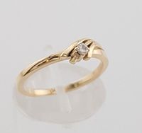 Gold Ring m. Diamant 0,05 ct. | RG 53 | 14 Kt. 585 Gelbgold | Damen Verlobung G 1831 Bayern - Regensburg Vorschau