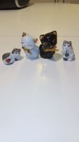Mini Katzenfiguren Keramik Porzellan Brandenburg - Ludwigsfelde Vorschau