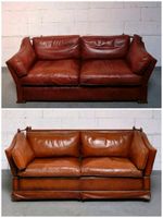 1/6 Ledersofa Couch Muylaert Chesterfield Vintage Art Deco Sessel Nordrhein-Westfalen - Mönchengladbach Vorschau