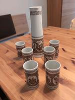 Karaffe und 6 Trinkbecher mit Jagdmotiv Wallendorf Porzellan DDR Bayern - Eichenau Vorschau