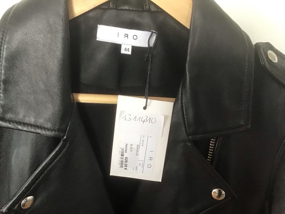 IRO ASHVILLE Black Bikerjacke Größe 42 in Hamm