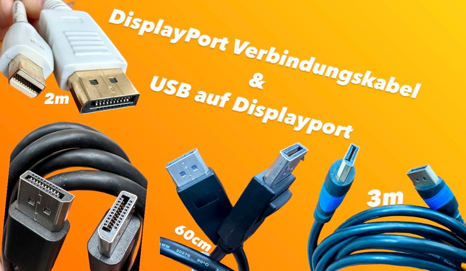 HDMI VGA PC-MAUS Netzstecker Adapter SATA Displayport Tastatur in Berlin