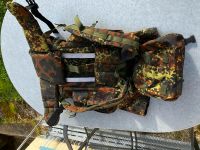 Tourenrucksack Rucksack im Bundeswehr Flecktarn reparaturbedürfti Bayern - Kaufering Vorschau