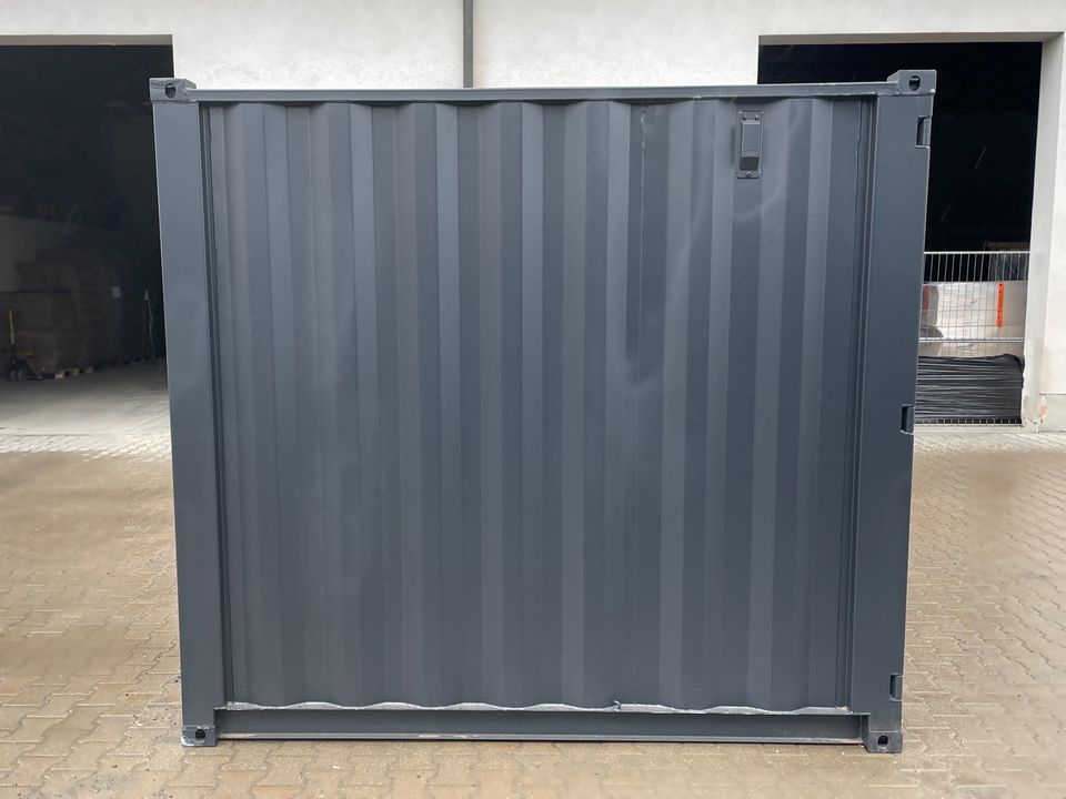 8ft Minicontainer Lager Container neuwertig RAL 7021 mieten in München