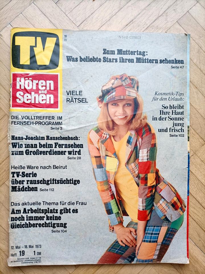 Programmzeitschrift TV Hören und Sehen Nr.19 aus dem Jahr 1973 in Hannover