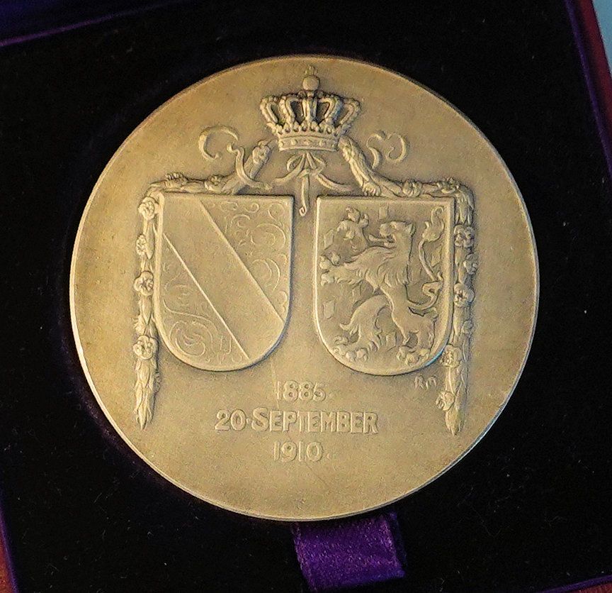 Baden-Durlach Große Silbermedaille  1910 Friedrich II in Freiburg im Breisgau
