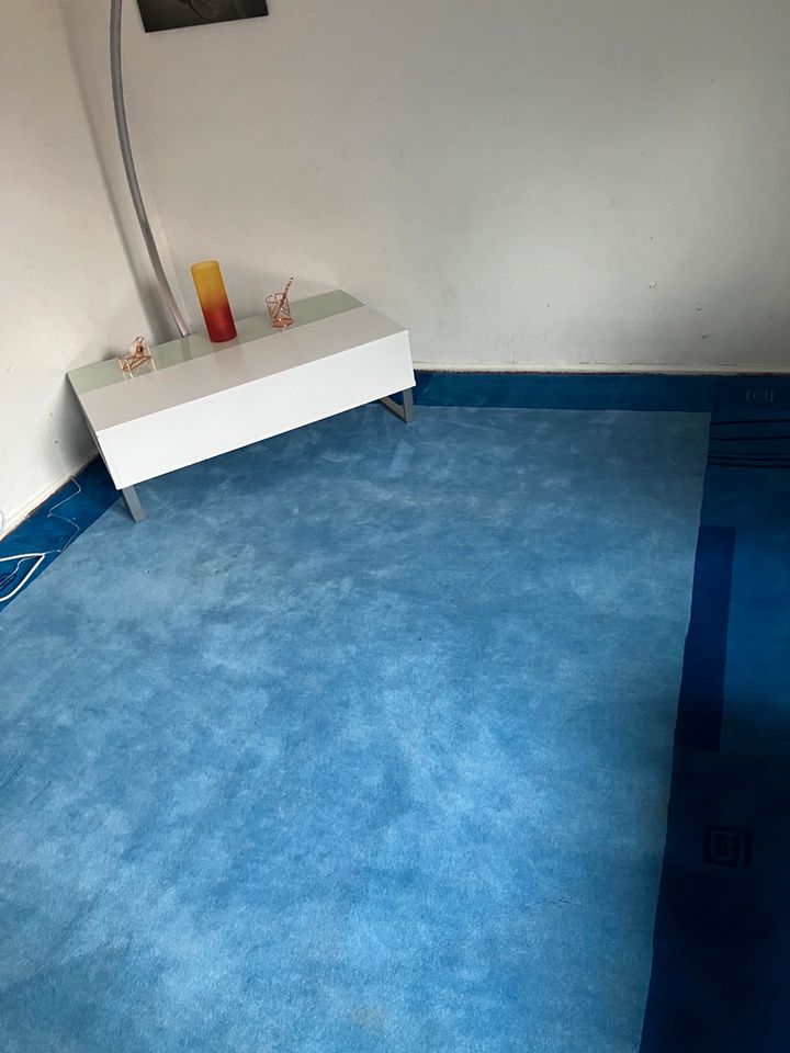 Orientteppich handgeknüpft blau neuwertig 350x250cm in Feucht