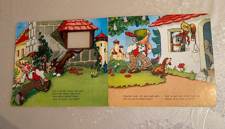 Altes Kinderbuch PUCK und seine Tiere. Ein Guckloch- Bilderbuch in Waiblingen