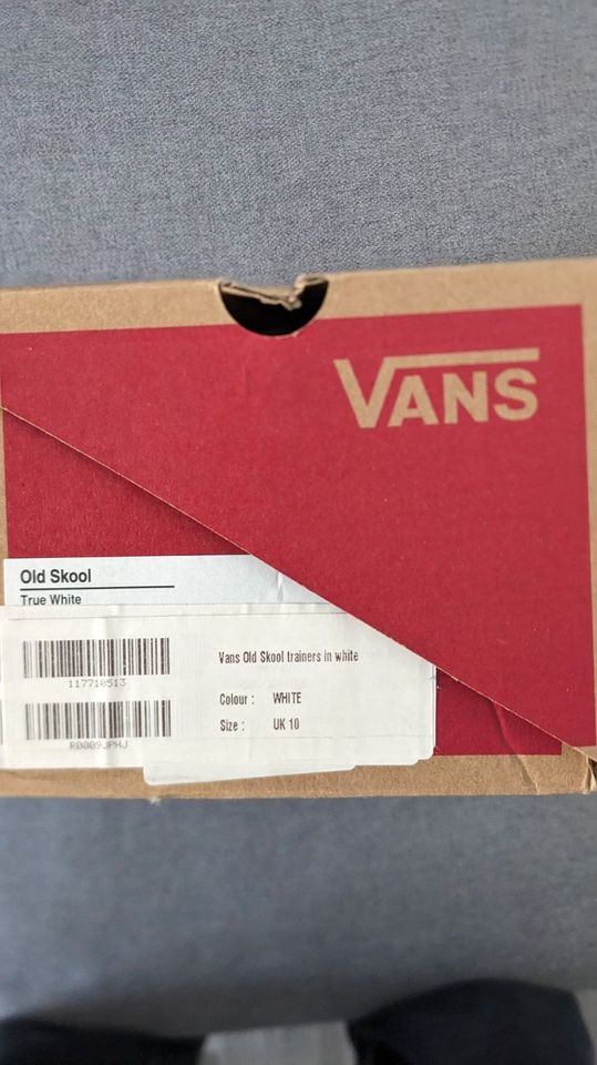 Weiße Vans Old Skool Sneaker Gr. 44,5 in Darmstadt