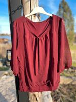 Zero, Bluse, Schlupfbluse, Schleife, 38, weinrot Bayern - Grabenstätt Vorschau