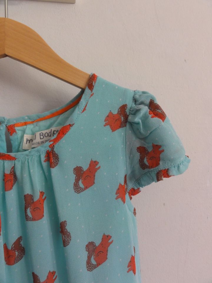 Mini Boden Kleid Hängerchen Eichhörnchen Punkte 116 122 6 7 Y in Krefeld