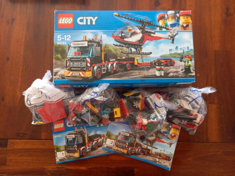 LEGO City 60183 Schwerlasttransporter LKW Hubschrauber in Wiehl