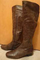 Salamander Stiefel Leder braun Gr 38 elegant Knie lang glatt Thüringen - Erfurt Vorschau