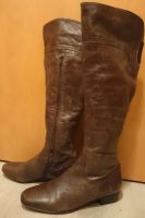 Salamander Stiefel Leder braun Gr 38 elegant Knie lang glatt Baden-Württemberg - Heidelberg Vorschau