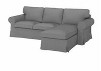 IKEA Ektorp 3er Sofa m.Recamiere Remmarn Hellgrau NEU&OVP! Kreis Ostholstein - Ahrensbök Vorschau