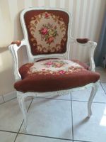 Chippendale Sessel mit Gobelin Stickerei, Shabby, Rosen Bayern - Aschaffenburg Vorschau