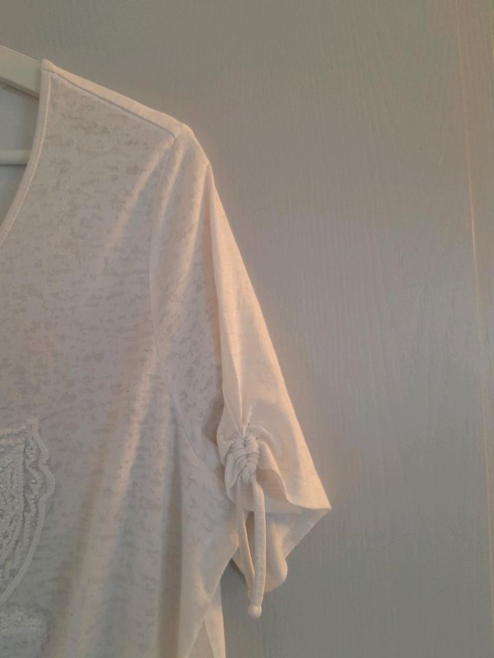 Gerry Weber Bluse Shirt Größe 46 XXXL in weiß in Euskirchen
