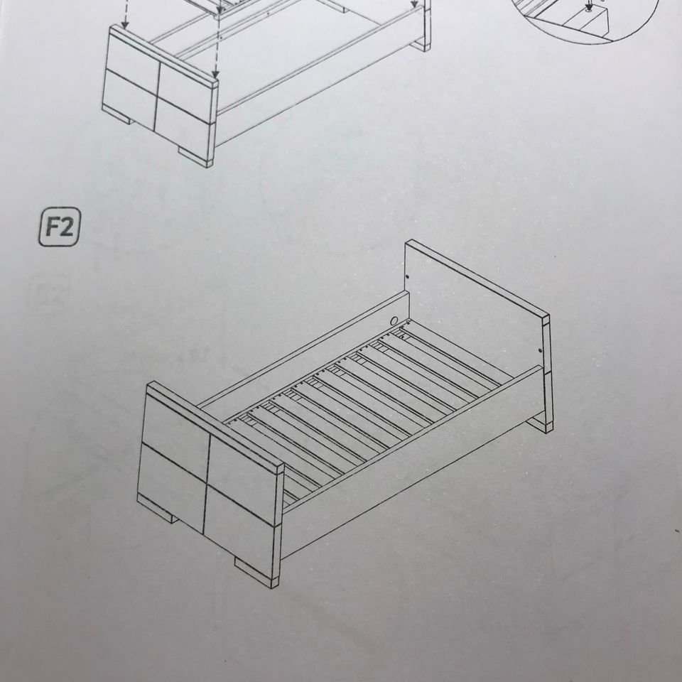 Pinolino Polar 3tlg Kinderzimmer Babybett Wickelkommode Schrank in Korschenbroich