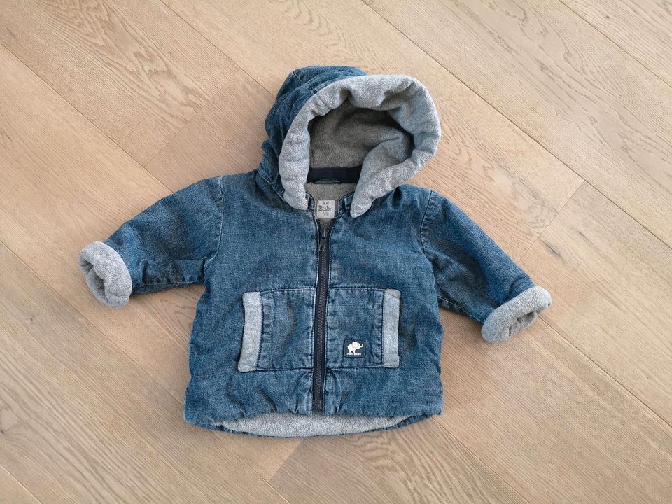 Gefütterte Jeansjacke Gr. 68 /74 in Freigericht