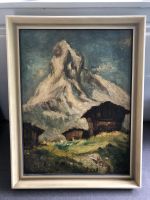 Bernhard Postner (1924-98) Erlanger Maler Ölgemälde "Matterhorn" Bayern - Uttenreuth Vorschau