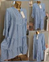 Baumwolle Blusen Kleid blau weiß gestreift Neu Einheitsgröße M L Rheinland-Pfalz - Rheinzabern Vorschau